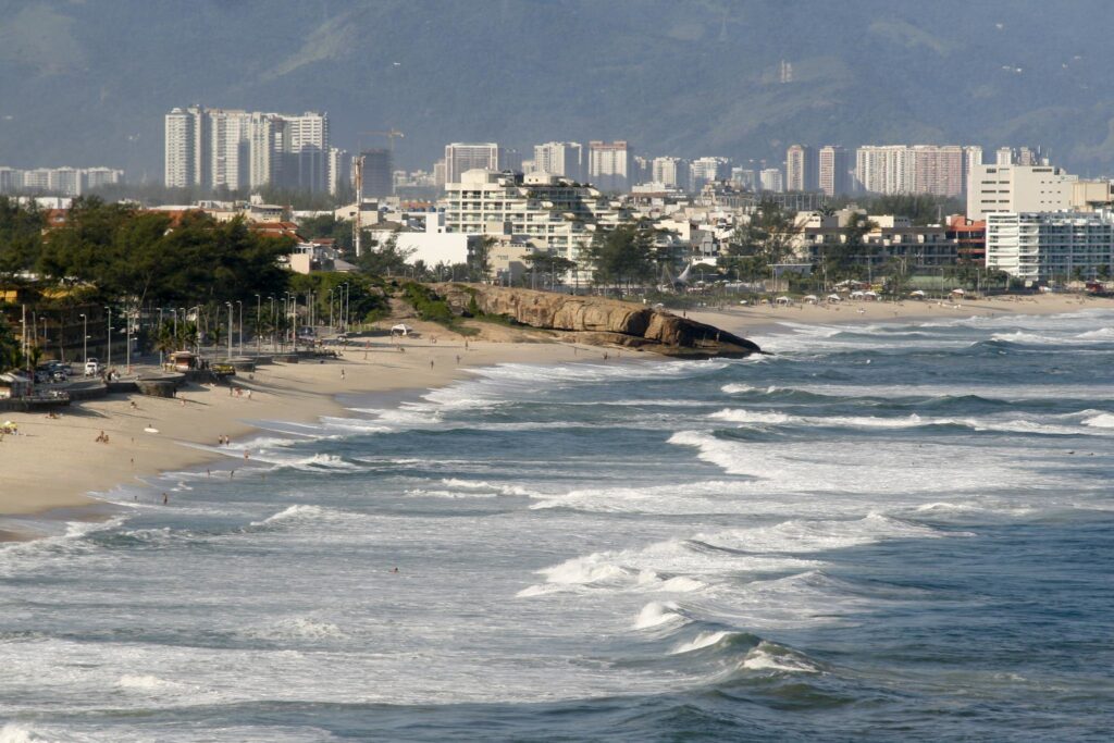 Vista da praia do Recreio, no Recreio dos Bandeirantes